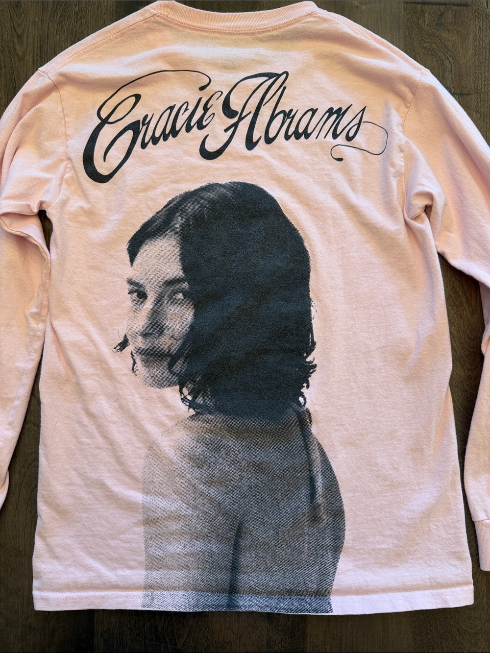 Gracie Abrams Official TSOU Tour Merch Pink Long Sleeve Shirt - S